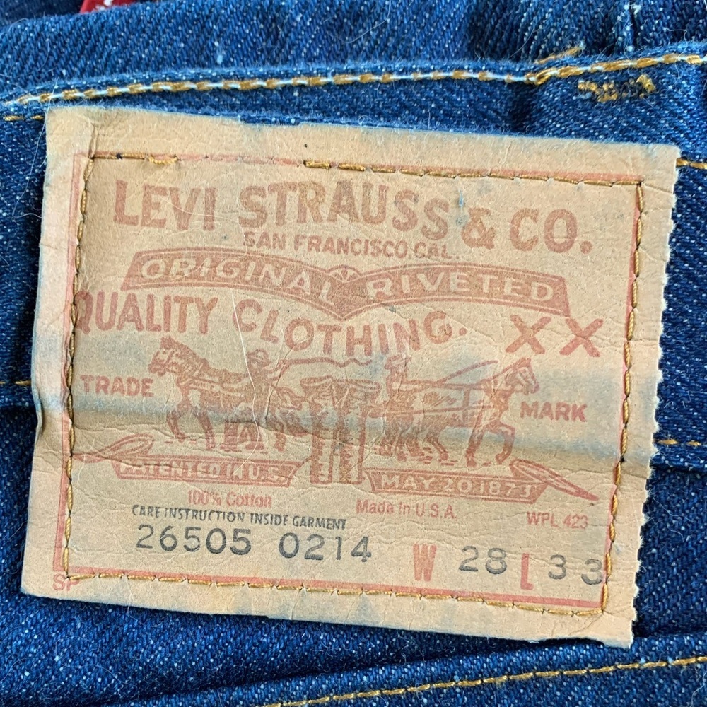 Levi’s 505 USA Dark Wash 28x33 Vintage 100% Cotton